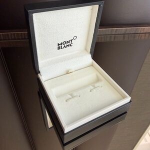 Mont Blanc ⭐️ Empty Square Gift Cufflinks Storage Box 3” x 3” x 1.5”